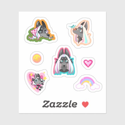 Custom-Cut Vinyl Sticker (Vel)