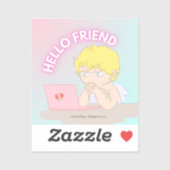 Custom-Cut Vinyl Sticker (Vel)