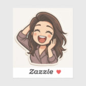 Custom-Cut Vinyl Sticker (Vel)