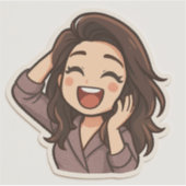 Custom-Cut Vinyl Sticker (Voorkant)