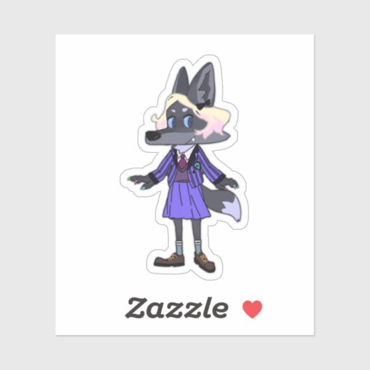 Custom-Cut Vinyl Sticker (Vel)