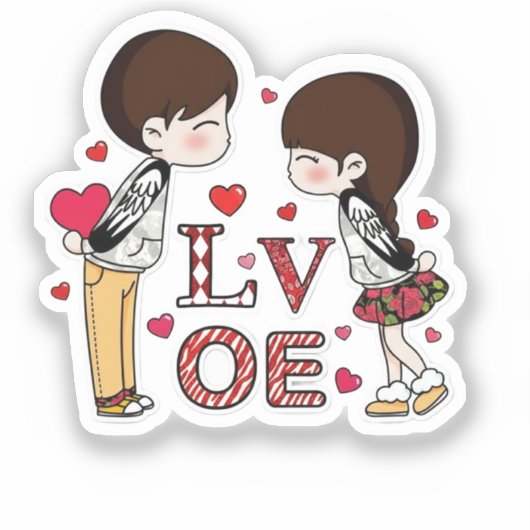 Custom-Cut Vinyl Sticker (Voorkant)