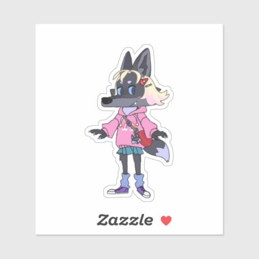 Custom-Cut Vinyl Sticker (Vel)