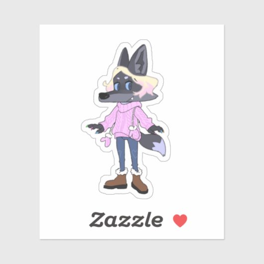 Custom-Cut Vinyl Sticker (Vel)