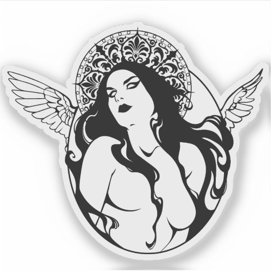 Custom-Cut Vinyl Sticker (Voorkant)