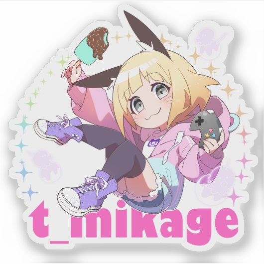 Custom-Cut Vinyl Sticker　貼ってはがせるラップトップスキン Sticker (Voorkant)