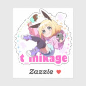 Custom-Cut Vinyl Sticker　貼ってはがせるラップトップスキン Sticker (Vel)