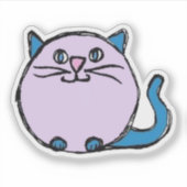 Custom-Cut Vinyl Sticker - Carlie Cat (Voorkant)