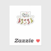 Custom-Cut Vinyl Sticker Christmas (Vel)