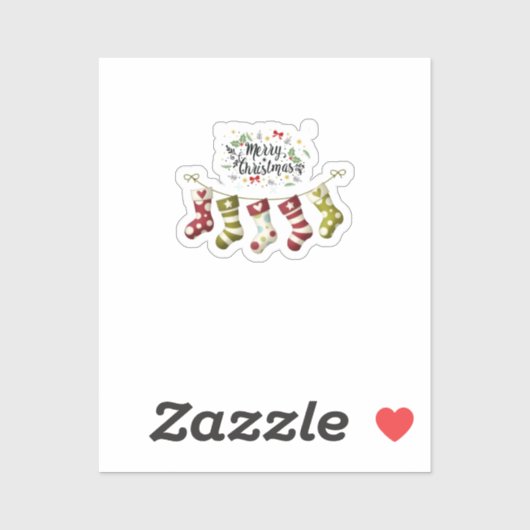 Custom-Cut Vinyl Sticker Christmas (Vel)