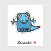 Custom-Cut Vinyl Sticker - Gavin Gecko (Vel)