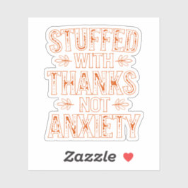 Custom-Cut Vinyl Sticker - gevuld met Bedankt