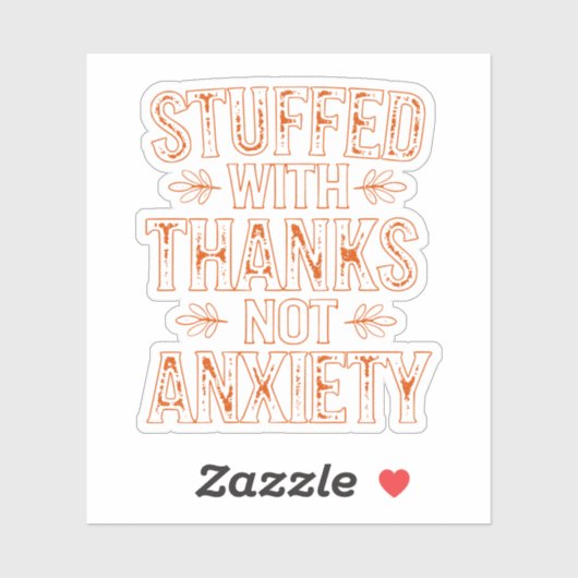 Custom-Cut Vinyl Sticker - gevuld met Bedankt (Vel)