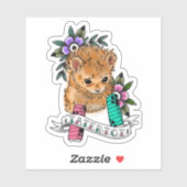 Custom-Cut Vinyl Sticker, meme sticker, die cut Sticker (Vel)