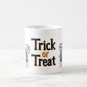 Custom-Cut Vinyl Sticker vrolijke skeletten Koffiemok (Center)