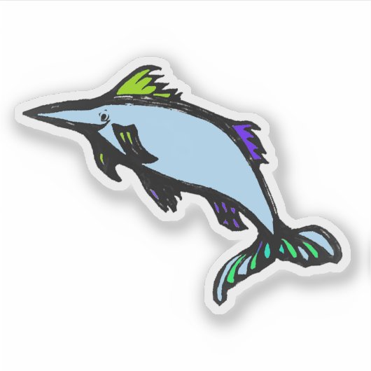 Custom-Cut Vinyl Sticker - Xola Xiphias Gladius (Voorkant)