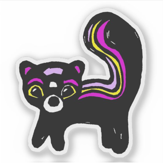 Custom-Cut Vinyl Sticker - Zenia Zorilla (Voorkant)