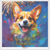 Custom-Cut Vinyl Stickers met vrolijk en speels (Vel)