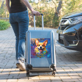 Custom-Cut Vinyl Stickers met vrolijk en speels (Koffer Insitu)