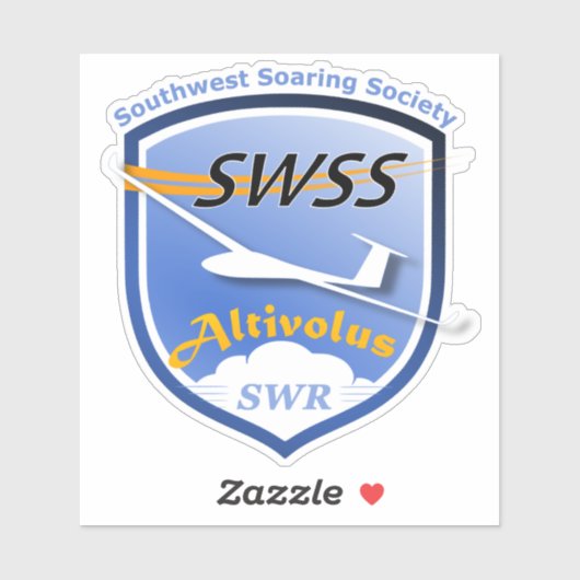 Custom-Cut Vinyl Stickers with SWSS Emblem (Vel)