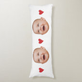 Custom Cute Baby Face One Photo Lichaamskussen (Voorkant Verticaal)
