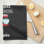 Custom Cute Baking Lover Gifts Baker Personalized Theedoek (Quarter Fold)