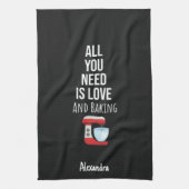 Custom Cute Baking Lover Gifts Baker Personalized Theedoek (Verticaal)