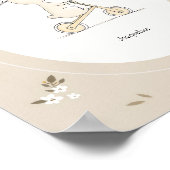 Custom Cute Bunny Nursery Decor - Baby Name Poster (Hoek)