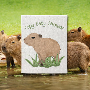 Custom Cute Capybara Pun Capy Baby shower Legpuzzel