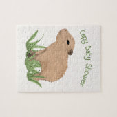 Custom Cute Capybara Pun Capy Baby shower Legpuzzel (Horizontaal)
