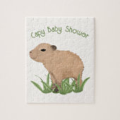 Custom Cute Capybara Pun Capy Baby shower Legpuzzel (Verticaal)