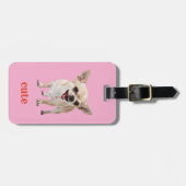 Custom Cute Chihuahua Aggro Nasty Vicious Bagagelabel (Voorkant horizontaal)