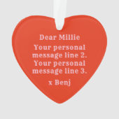 Custom Cute Chihuahua Aggro Nasty Vicious Ornament (achterkant)