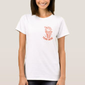 Custom Cute Coquette Basketball Mom T-shirt (Voorkant)