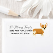 Custom Cute Corgi Etiket (Insitu)