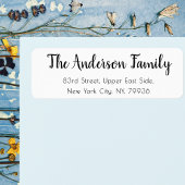Custom Cute Elegant Simple White Return Address Etiket