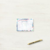 Custom Cute Fun Funny Holiday Snowmen Patroon Post-it® Notes (Op bureau)