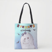 Custom Cute Ghost Tote Bag (Voorkant)