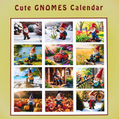 Custom cute Gnome colorful bright funny Vol. 3 -  Kalender