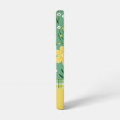 Custom Cute Green & Yellow Country Floral  Samsung Galaxy Hoesje (Linkerkant)