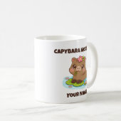 Custom Cute Kawaii Capybara Mode Coffee Mug Koffiemok (Voorkant rechts)