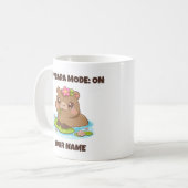 Custom Cute Kawaii Capybara Mode Coffee Mug Koffiemok (Voorkant links)