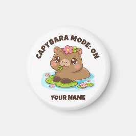 Custom Cute Kawaii Capybara Mode Magneet