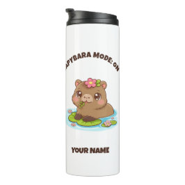 Custom Cute Kawaii Capybara Mode Thermal Tumbler Thermosbeker