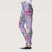 Custom Cute Kidcore Confetti Floral & Vine Pattern Leggings (Links)