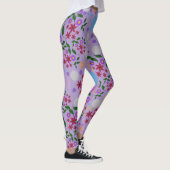 Custom Cute Kidcore Confetti Floral & Vine Pattern Leggings (Rechts)