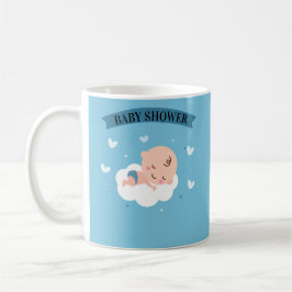 CUSTOM Cute Light Blue Baby shower Koffiemok