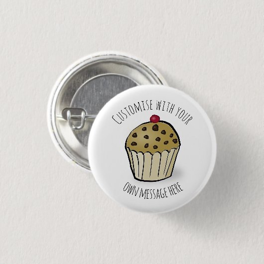 Custom Cute Mini Muffin Ronde Button 3,2 Cm (Voorkant /achterkant)