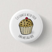 Custom Cute Mini Muffin Ronde Button 3,2 Cm (Voorkant)