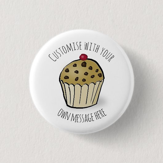Custom Cute Mini Muffin Ronde Button 3,2 Cm (Voorkant)